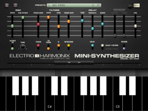 The EHX Mini Synthesizer iOS App