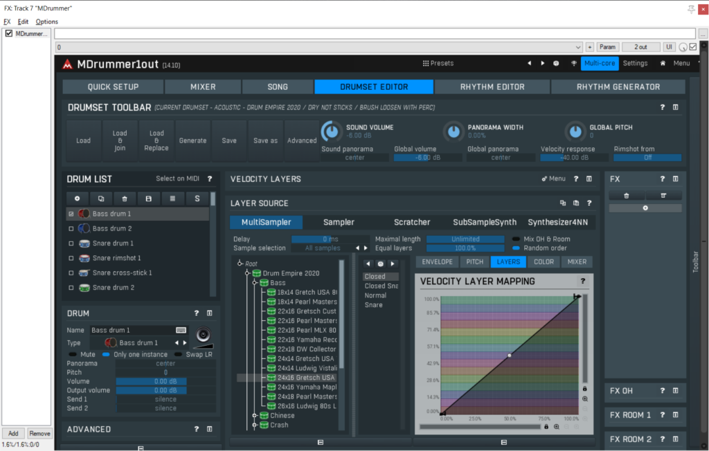 MDrummer Drumset Editor